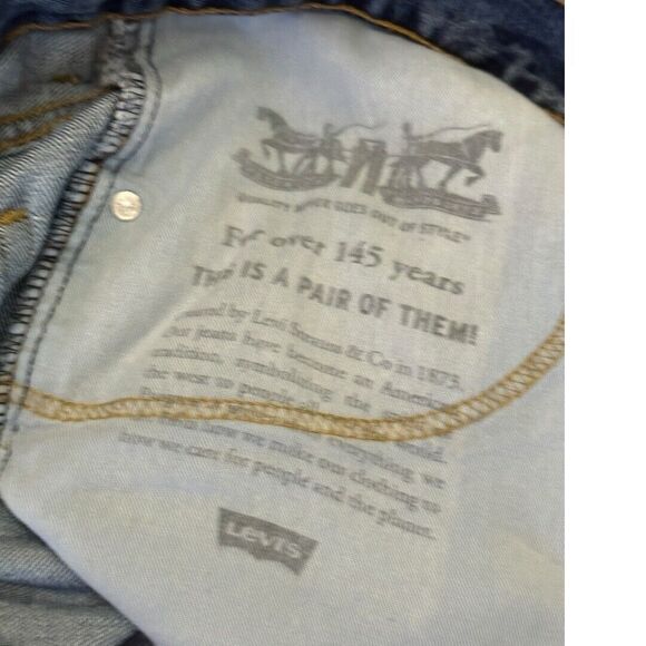 Levis 550 Jeans Mens Size 44X32 Blue Denim Relaxed Fit Medium Wash Cotton Casual - Picture 4 of 8